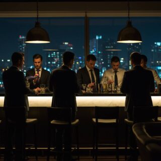 深夜のBAR、ビジネスエリートたちの本音と裏の顔