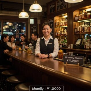 月商100万円達成！私のBAR経営ストーリー
