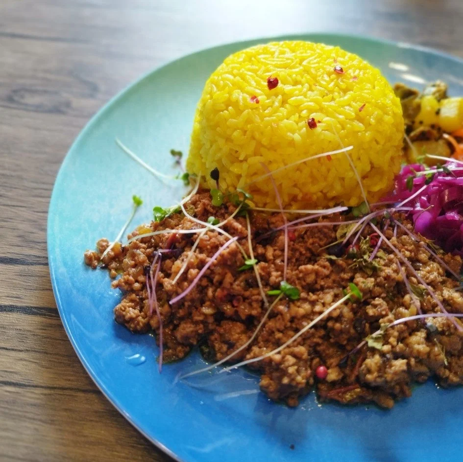 キーマカレーのプレート