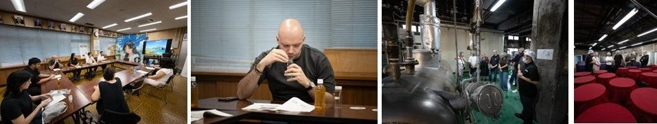 会議室での討議と醸造所の見学