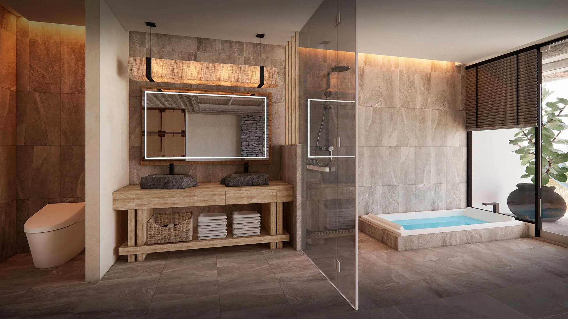 プールヴィラスイート バスルーム