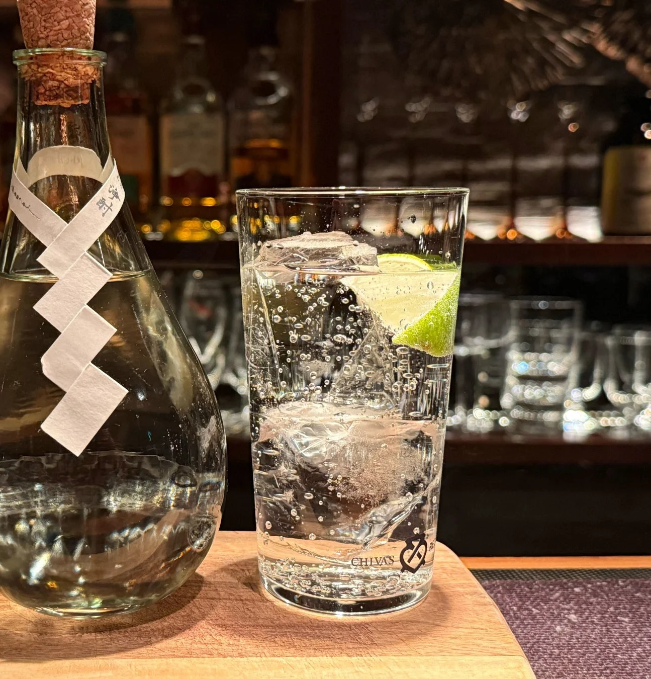 浄酎 お湯割り、ライムソーダ割り