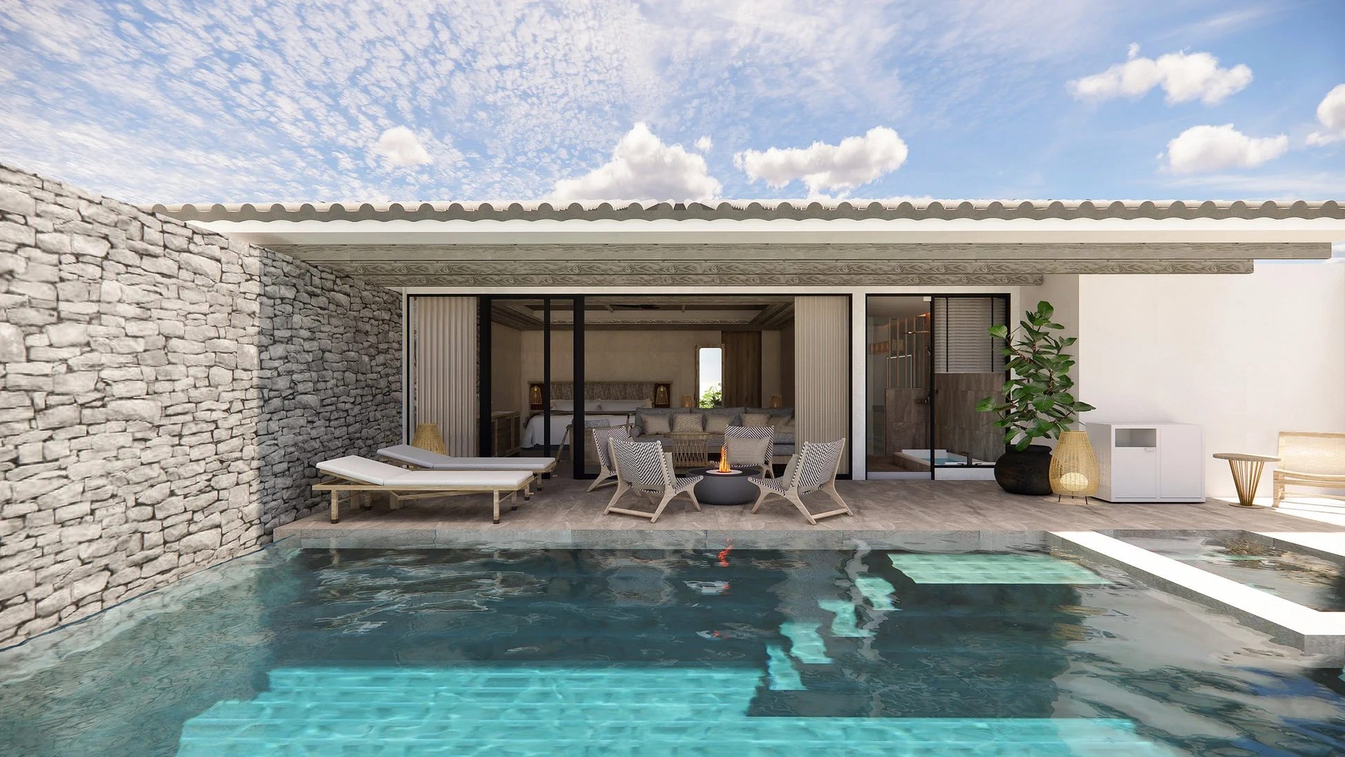 プールヴィラスイート 完成予想図