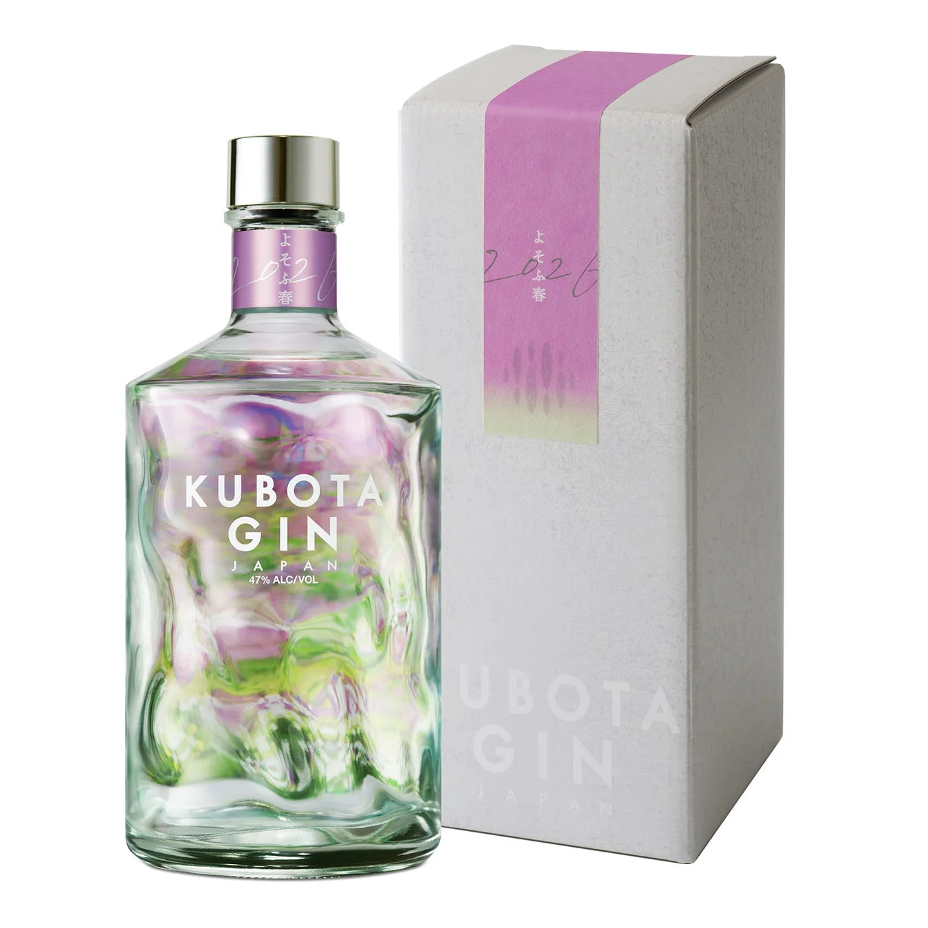 KUBOTA GIN よそふ春 ボトルと箱
