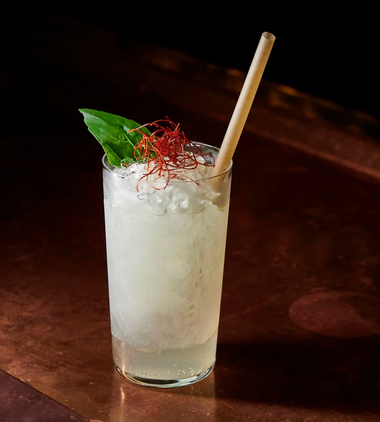 グラスに入ったトムヤムミュール