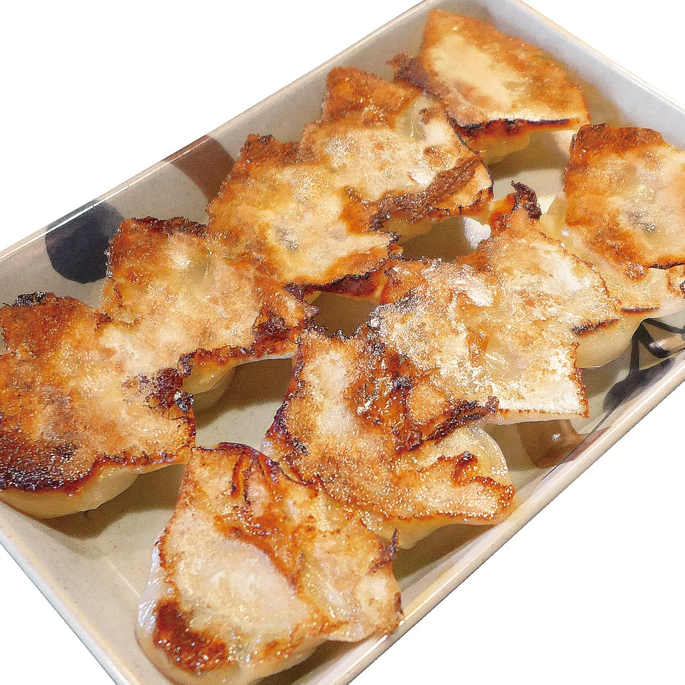 香ばしく焼き上げられた羽根つき餃子