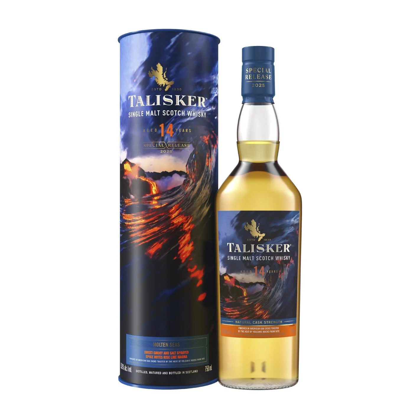 タリスカー 14年 モルテン シーズ ボトル詳細