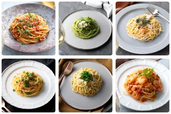 様々なパスタ料理