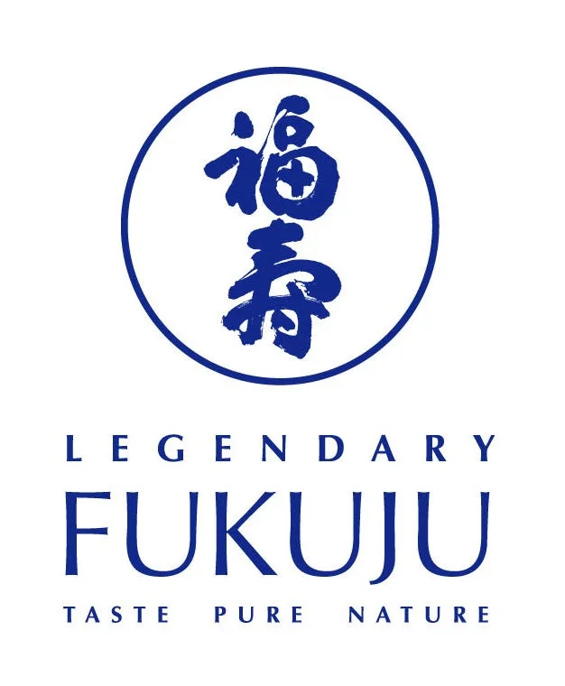 白い背景に青い文字で「福寿」と書かれた日本のブランドロゴです。