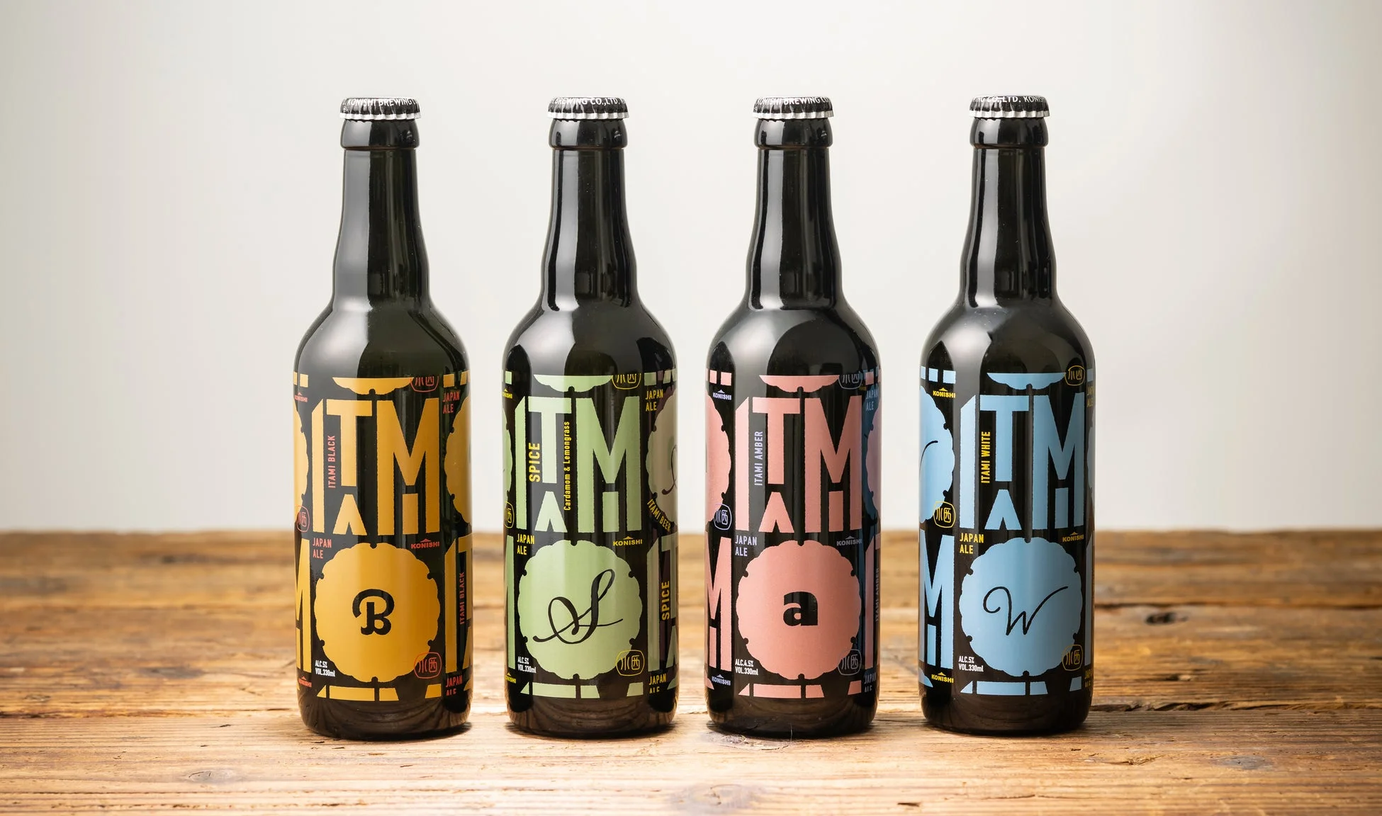 ITAMI BEERのボトルラインナップ