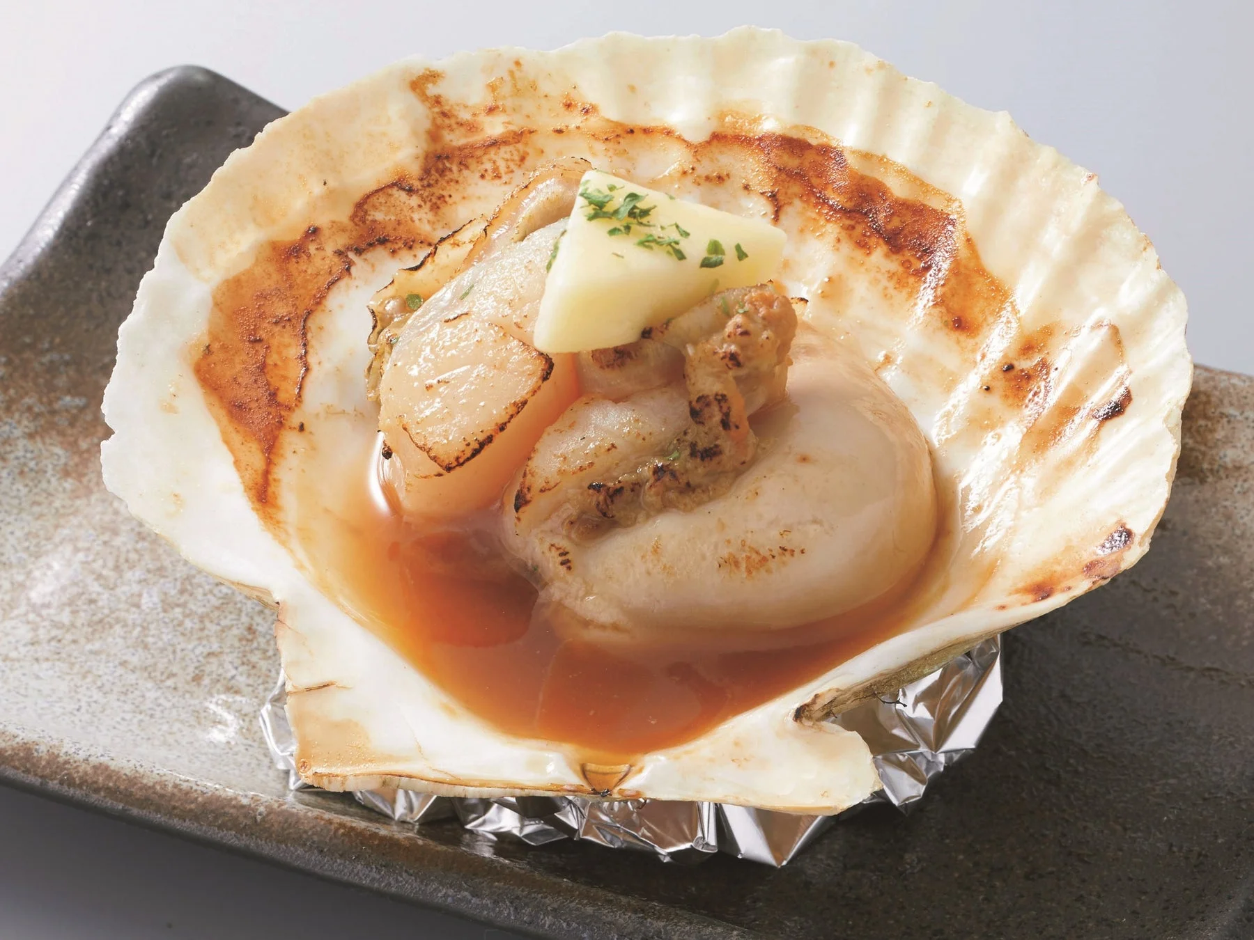 ホタテ醤油バター焼