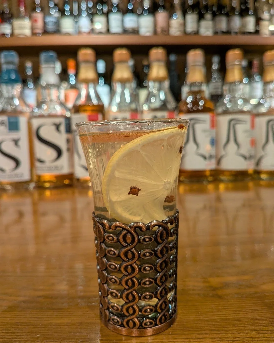 ショットグラスのカクテル