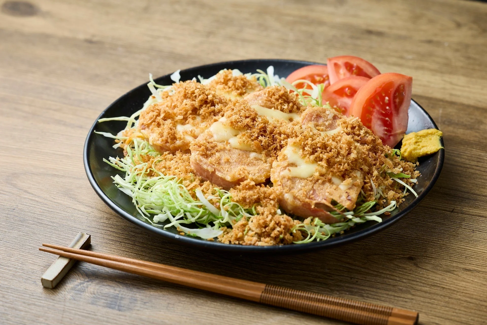 揚げないチーズポークカツ