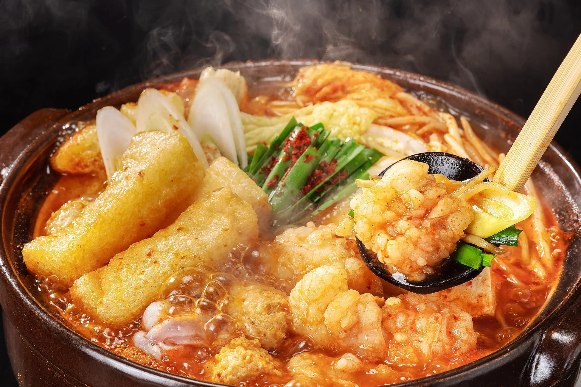 赤から鍋のクローズアップ