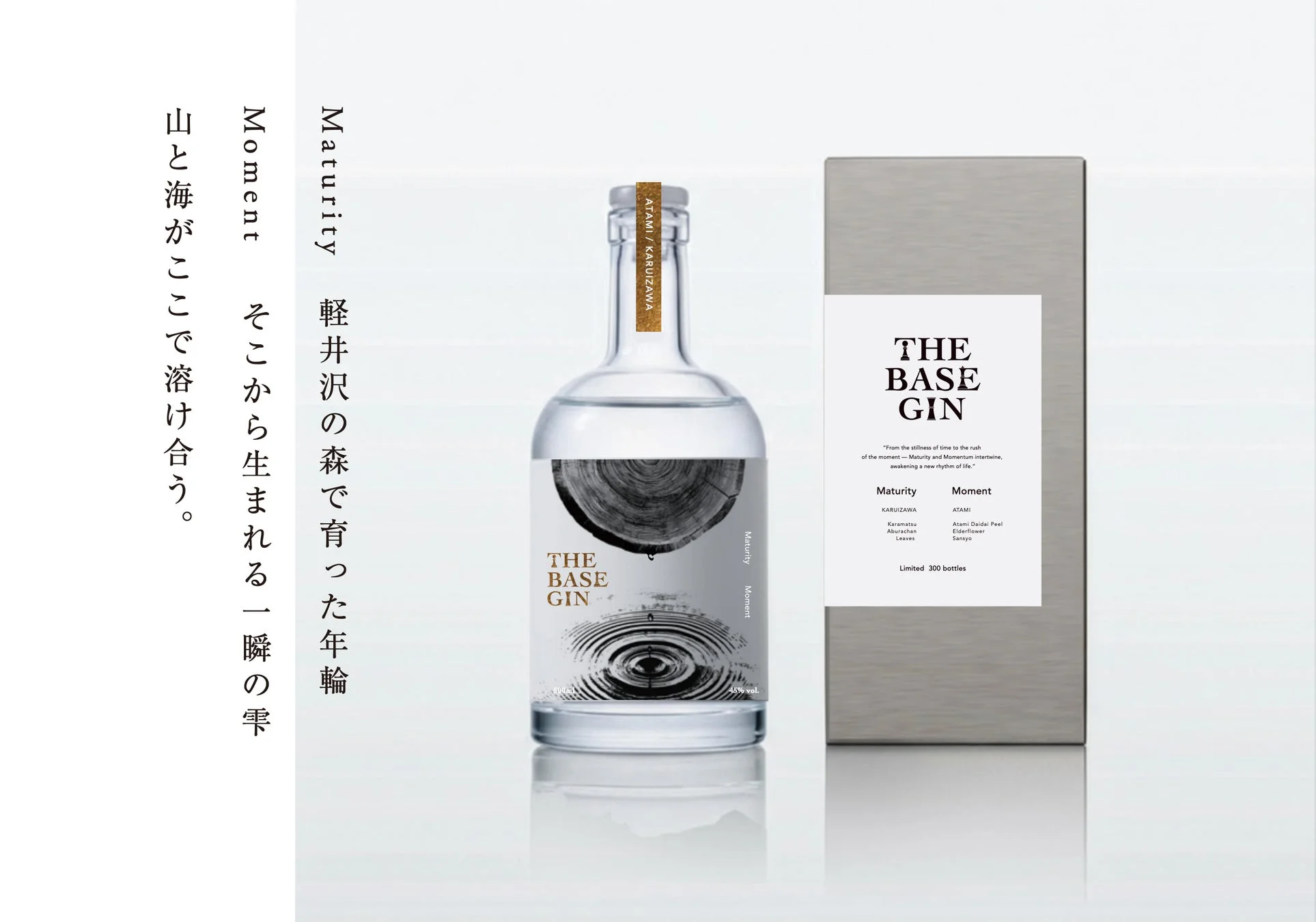 THE BASE GINのボトルとボックス