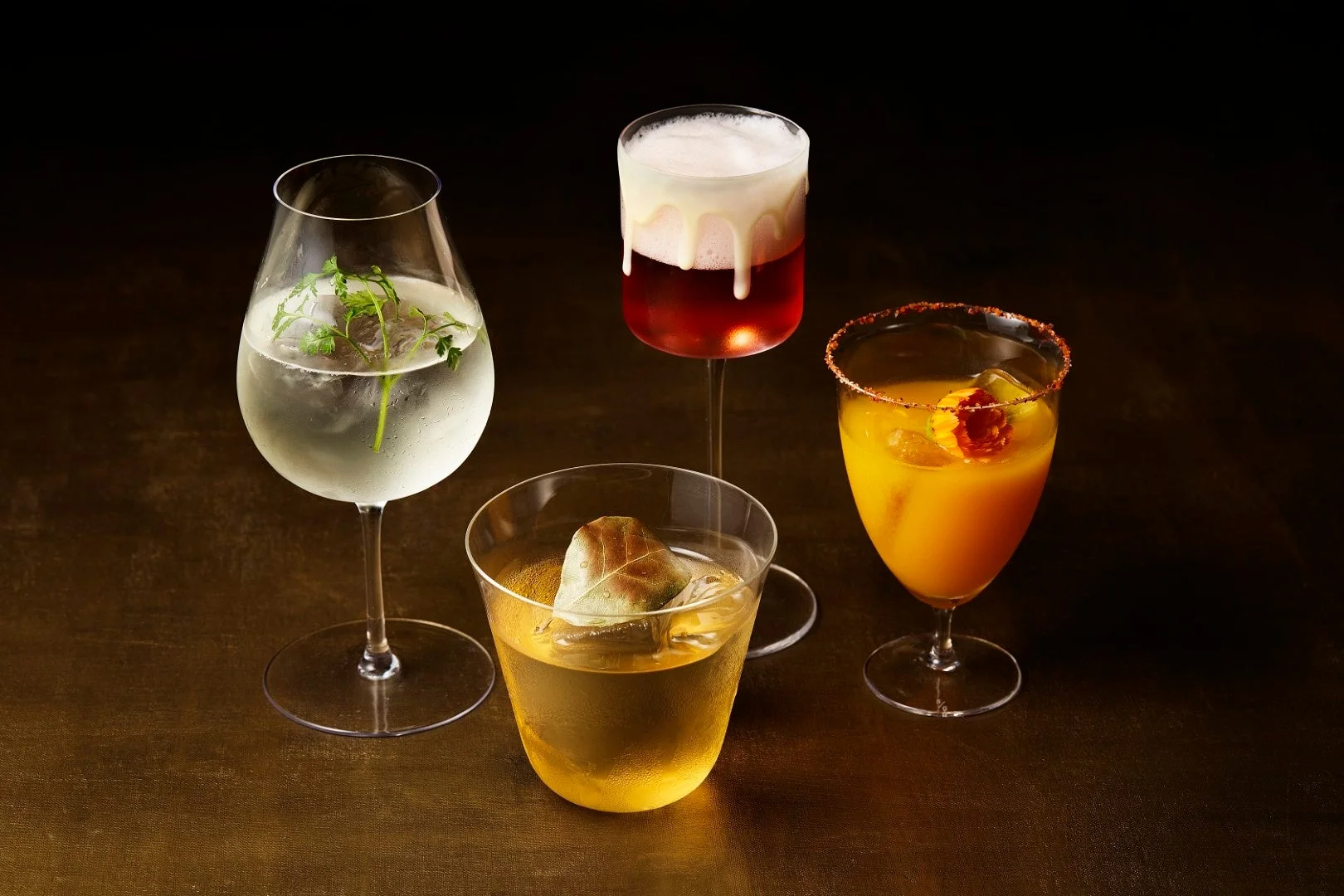 4種類のカクテル