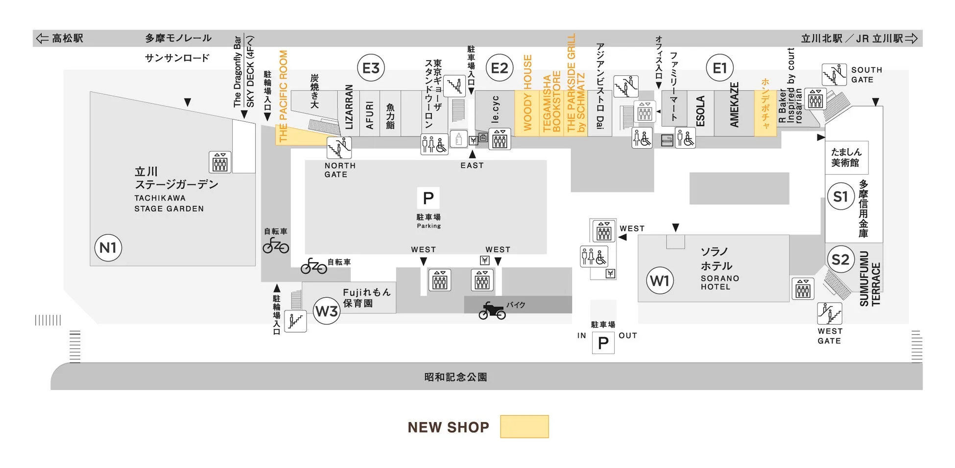 GREEN SPRINGSのフロアマップ