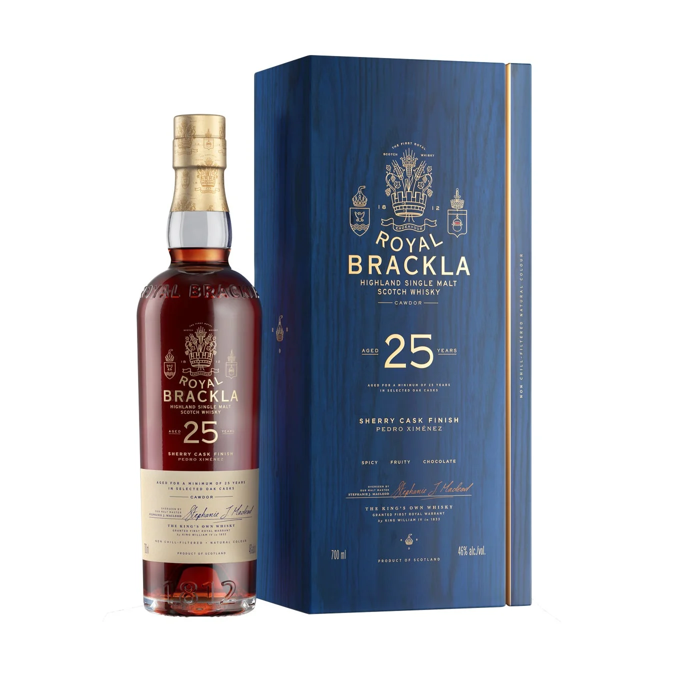 ロイヤル・ブラックラ 25年 ボトルとパッケージ