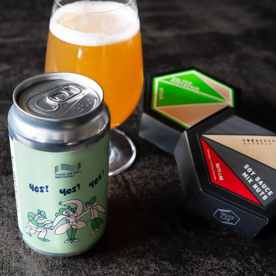 ビールとナッツのセット