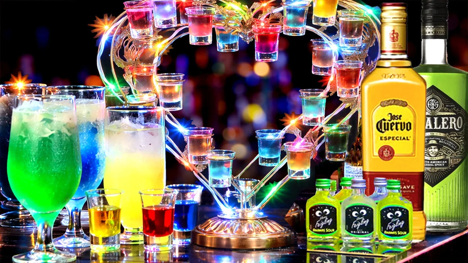 イルミネーションタワーテキーラショット