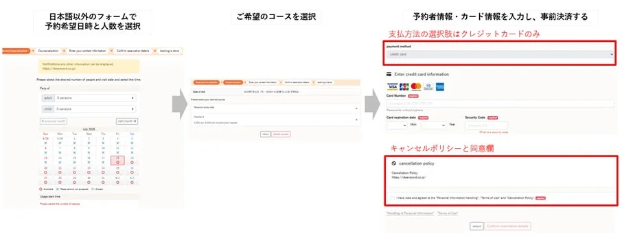 オンライン予約システムの利用手順