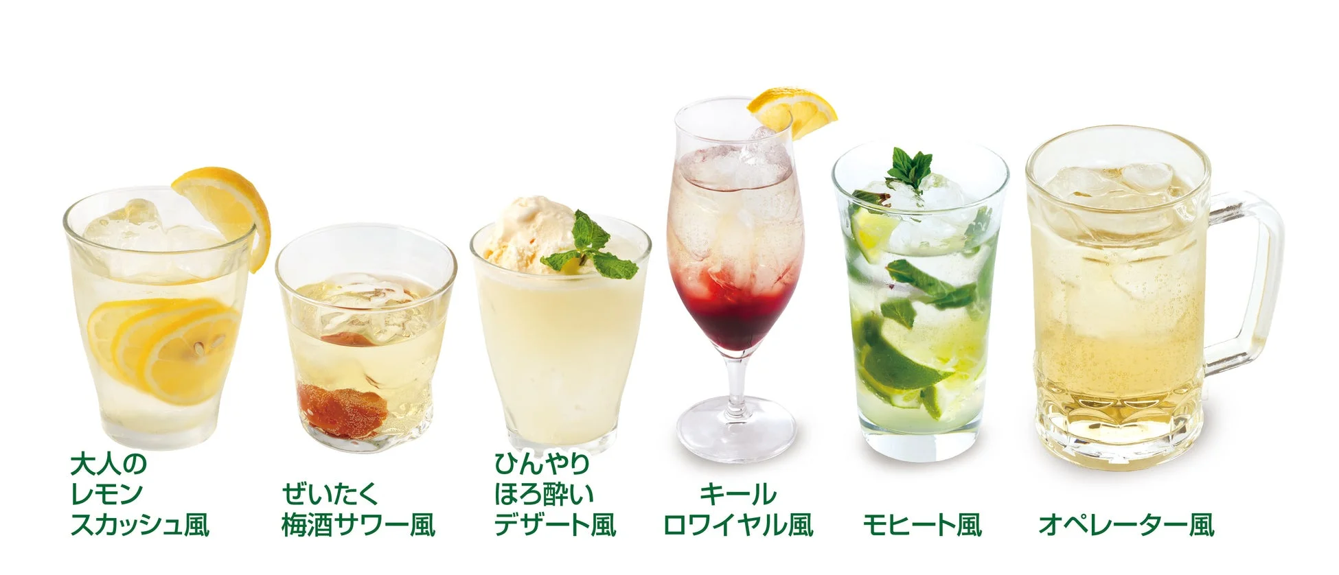 カクテル風アレンジ例