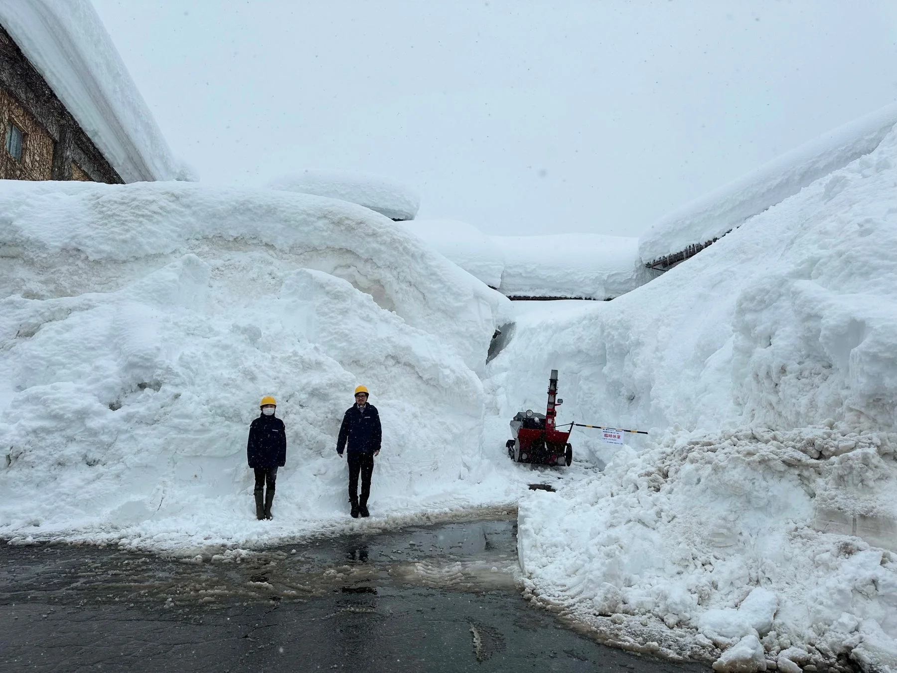 豪雪地の風景