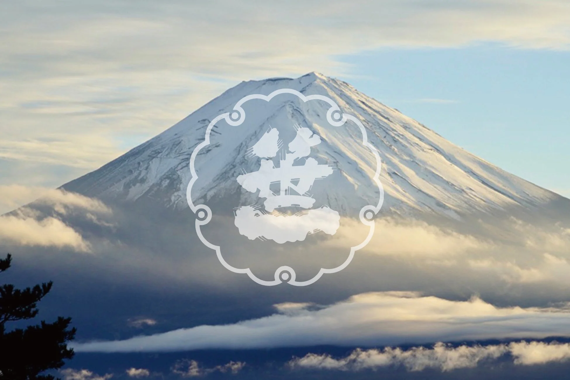 雪をまとった富士山