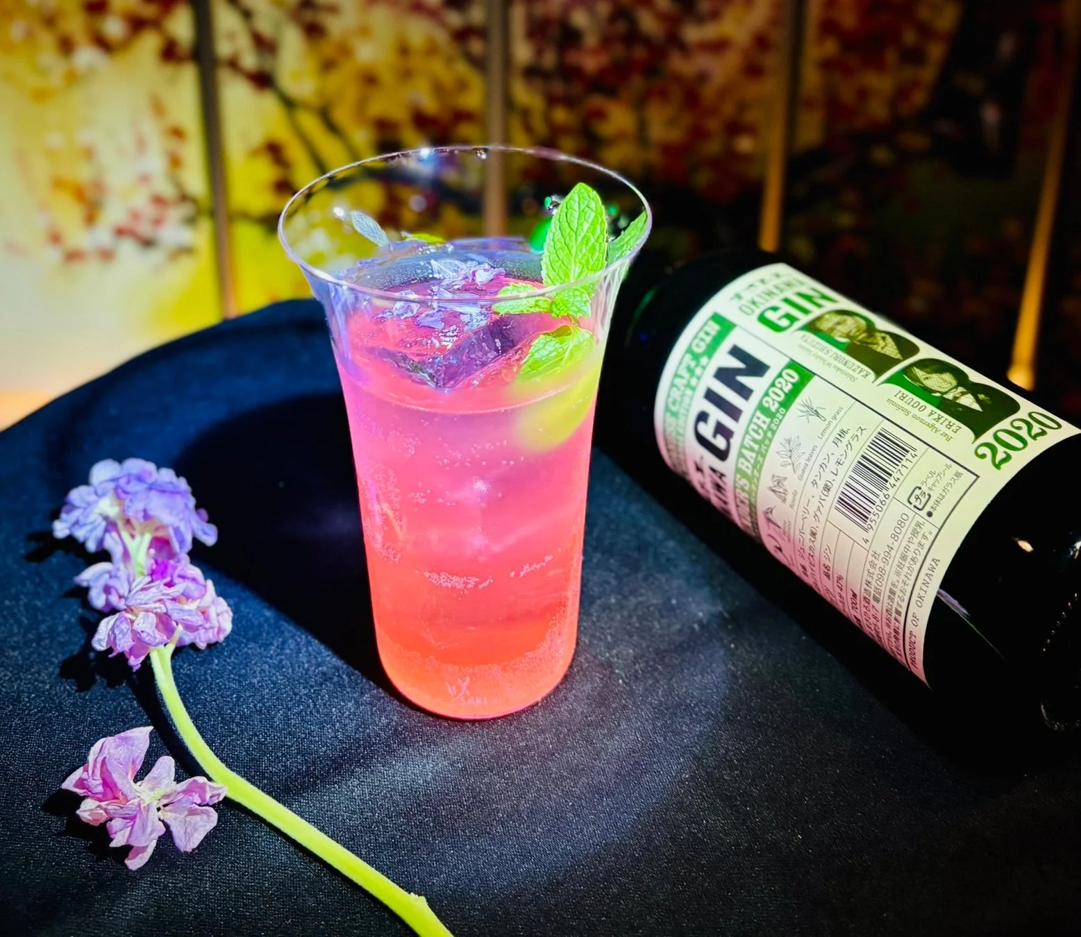 緋桜ハイボールと沖縄クラフトジン