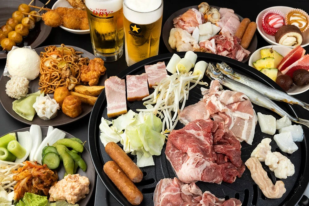 豪華なバイキングメニュー