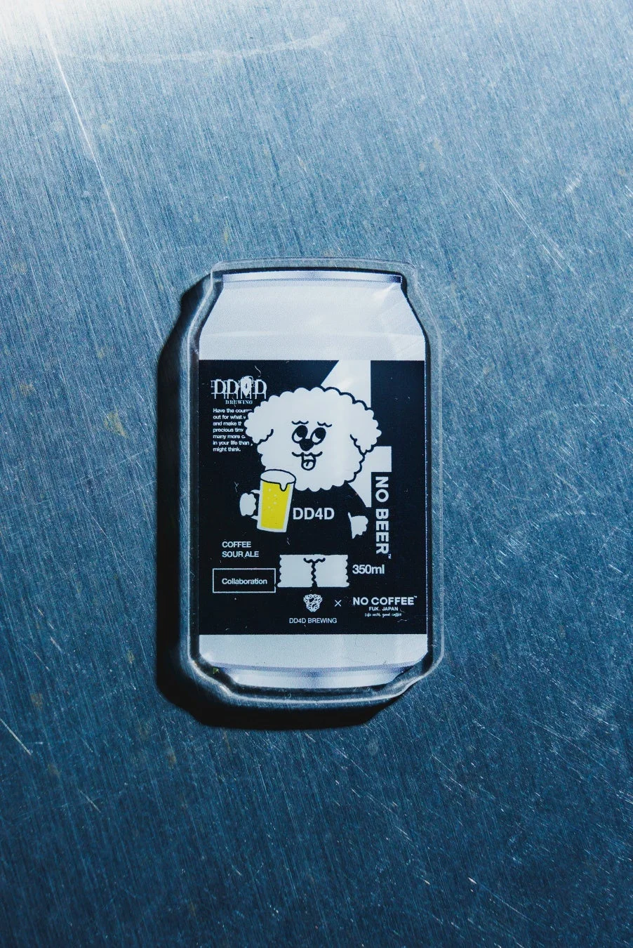 DD4D BREWINGとNO COFFEEのコラボデザインのアクリルマグネット