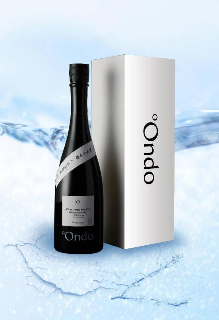 °Ondo 003 Re. Vintage Sake 2023 純米大吟醸のボトルと箱
