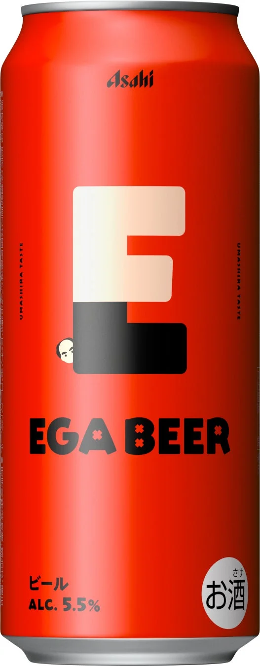 アサヒEGA BEER ひょっこりエガちゃんデザイン