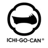 「ICHI-GO-CAN®」という文字が書かれた、独特な形状の白黒ロゴマークの画像です。